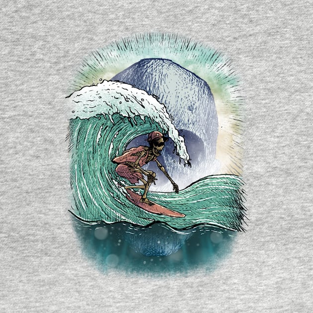 Skull Surf Halloween by ROCKHOPPER